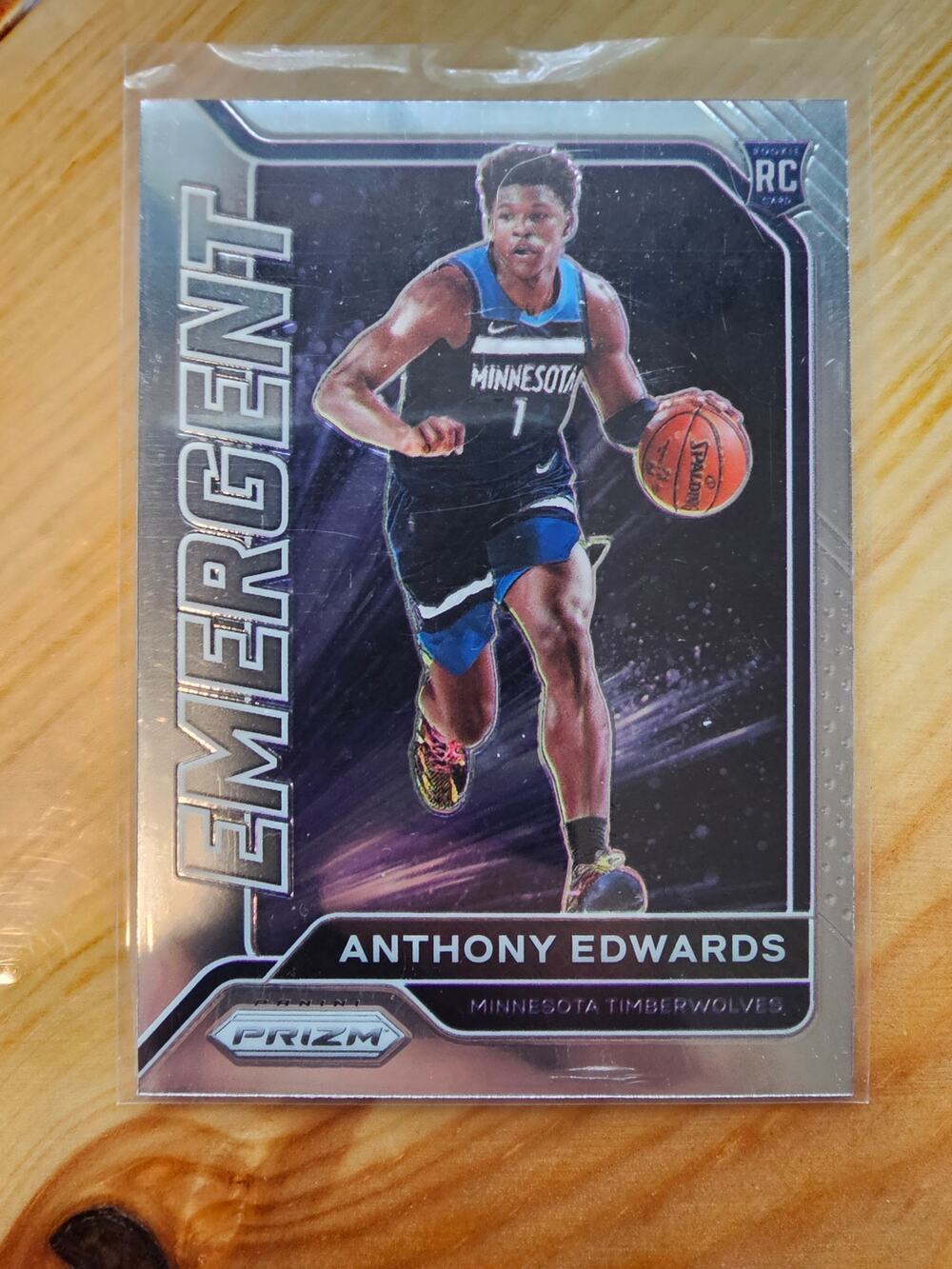 Anthony Edwards 2020-2021 Panini Prizm #3 Emergent - Rookie - Timberwolves - NBA